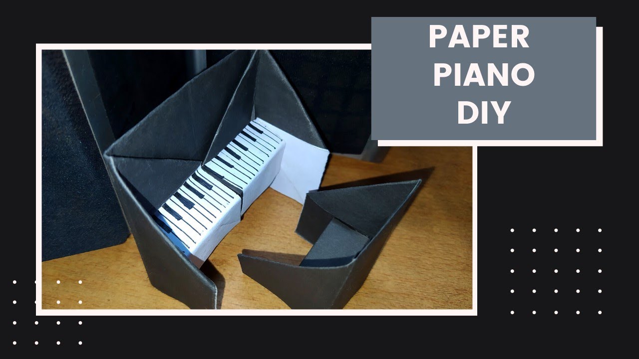 How to make a mini paper piano || Paper piano DIY || Paper craft - YouTube