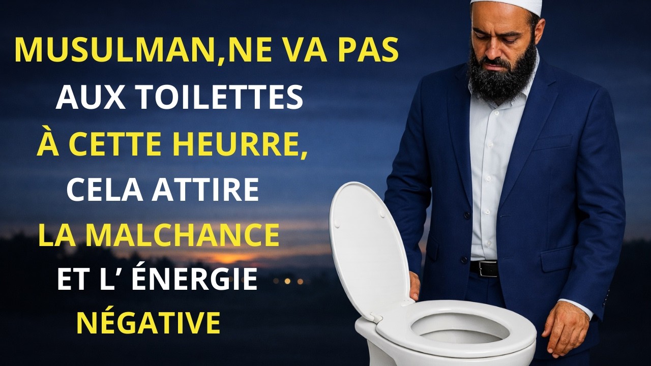 N'allez pas aux toilettes à cette heure, sinon vous attirerez la malchance et des énergies négatives