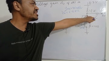 Voltage gain of CE amplifier | Miller