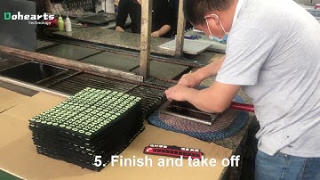 PVC ruuber patch label card making machine, full automatic production line to make label