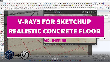 V-RAY 5 FOR SKETCHUP | 10 REALISTIC CONCERET FLOOR (UVW RANDOMIZER)