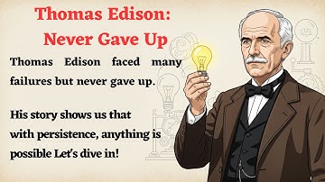 Thomas Edison: Never Gave Up 🔥 | Learn English Through Story | Graded Reader | Listening Practice ✅