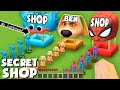 I Found Secret Talking BEN & HUGGY WUGGY & SPIDER MAN SHOP in Minecraft ! GAMEPLAY Movie - GIANT BEN