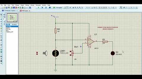 Implementasi Op-Amp dengan LDR