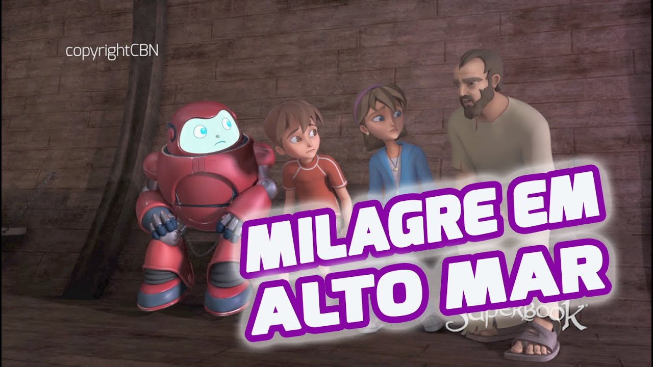 Superbook Português- Milagre en Alto Mar - Temporada 2 Episódio 7- (Versão Oficial em HD)