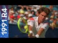 Jimmy Connors vs Aaron Krickstein in a five-set thriller! | US Open 1991 Round 4