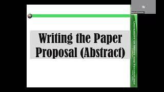 Students Technical Webinar: Technical Paper Writing; Feb. 2023
