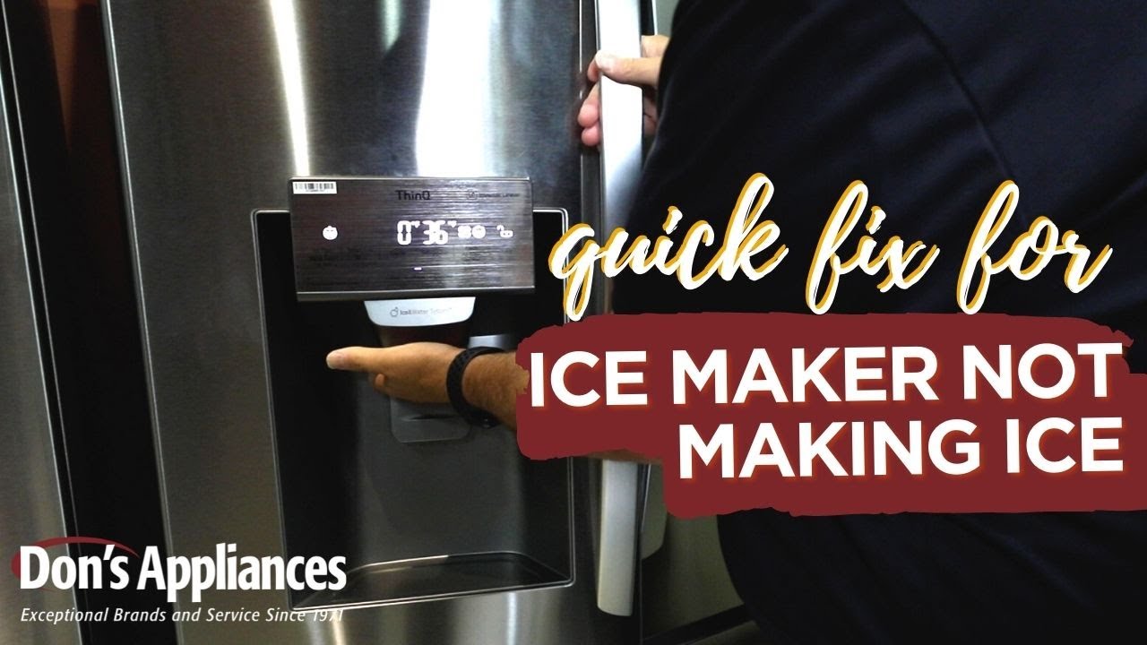 Lg Refrigerator Ice Maker Not Working? Try These Quick Fixes!