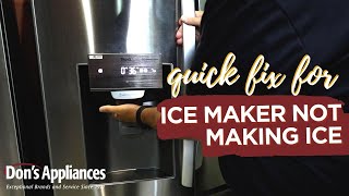 LG Ice Maker Not Making Ice? Try This Quick Fix