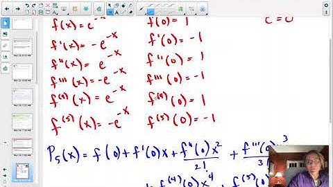 VIDEO 9.7: TAYLOR POLYNOMIALS AND APPROXIMATIONS