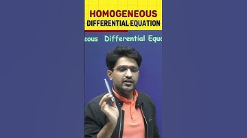 How To Find Homogeneous Differential Equations 😄😄  #maths #shorts #bhannatmaths
