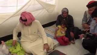 زيارة الامير الوليد بن طلال لمخيم الزعتري  للاجئين السوريين بالاردن