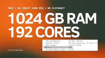How to get 1 TERABYTE of RAM and 192 CPU CORES on a vps for free ?