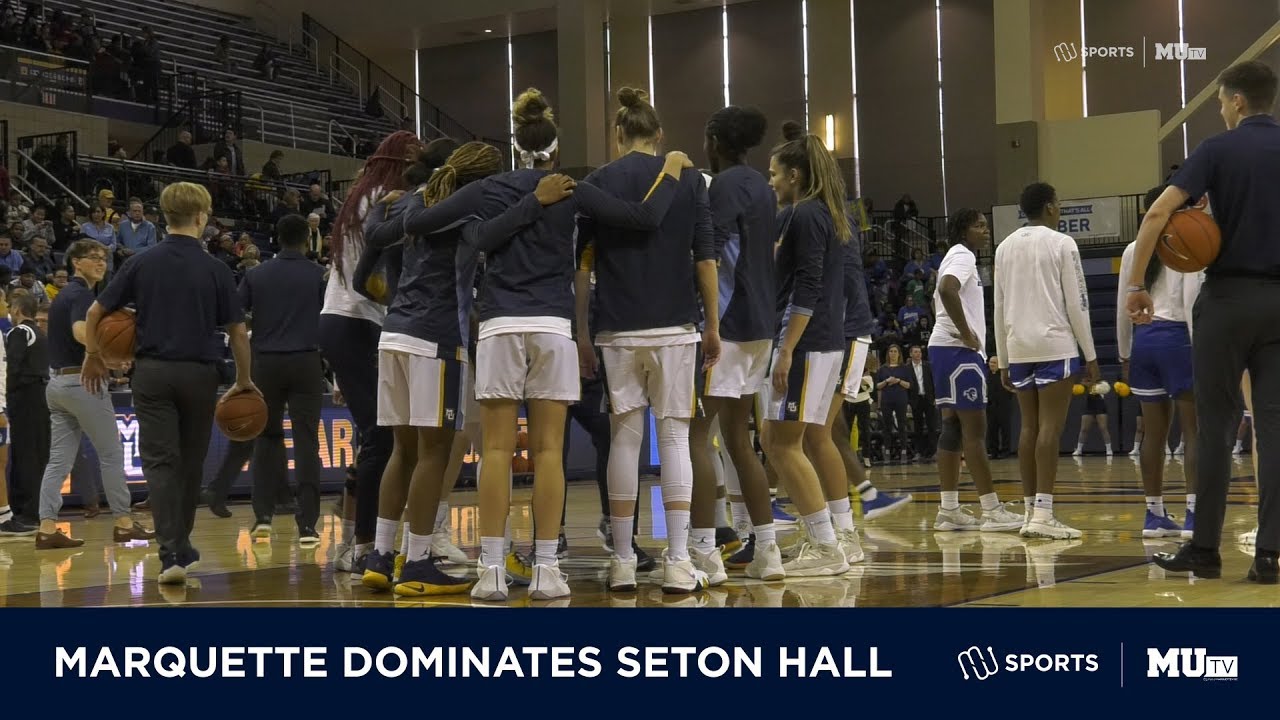 Marquette women's basketball defeats Seton Hall YouTube