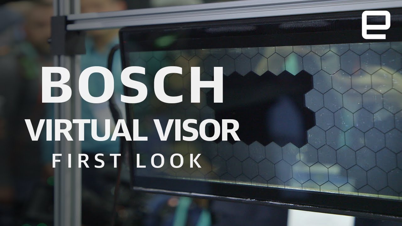 Bosch разработала прозрачный козырек для защиты водителей от яркого света. Фото.