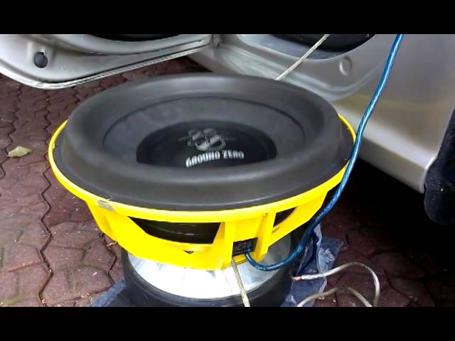 Ground Zero gzpw 15 SPL Subwoofer an 3kw - YouTube