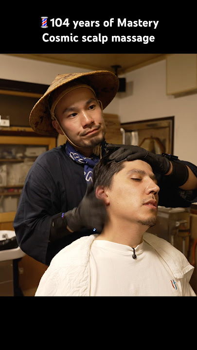 💈(ASMR) 104-Year-Old Japanese Barbershop’s Cosmic Scalp Massage – So Good, You’ll See Stars! ✨
