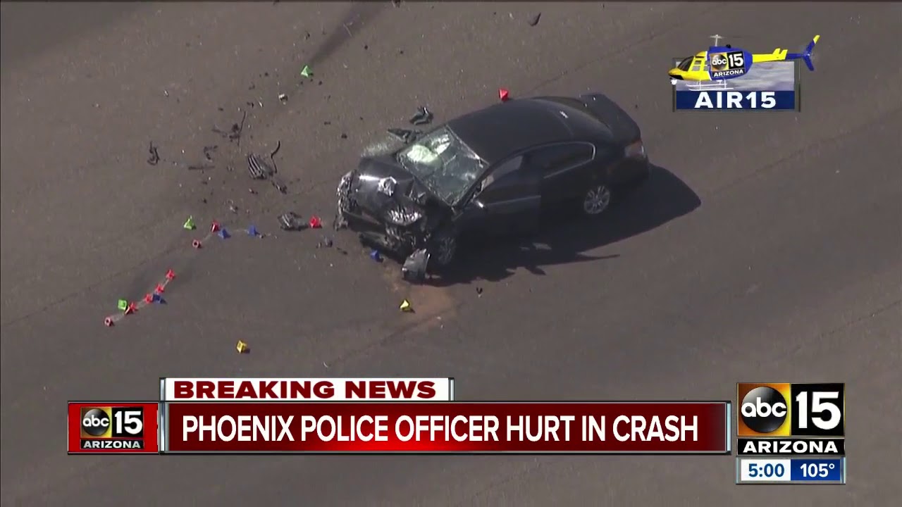 Phoenix police officer in critical condition after crash in north ...