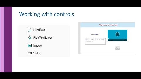 Working with HtmlText, RichTextEditor, Image and video controls in Canvas App PowerApps