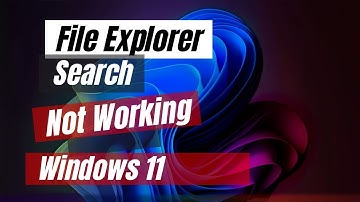 File Explorer Search Not Working Windows 11 | File Explorer Search Box Not Returning Any Results