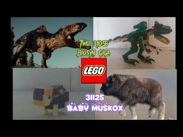 その他 Baby Horse was headed to the core Lego creator alternate build biosyn giganotosaurus with two 31058+