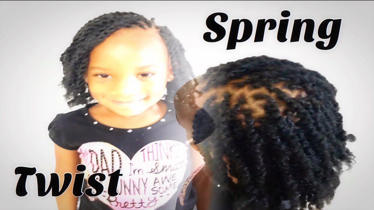 How to do spring twist  on little girls