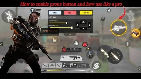 How To Enable “PRONE” Button  In Call Of Duty || How To Enable “DROPSHOT” Button  In Call Of Duty