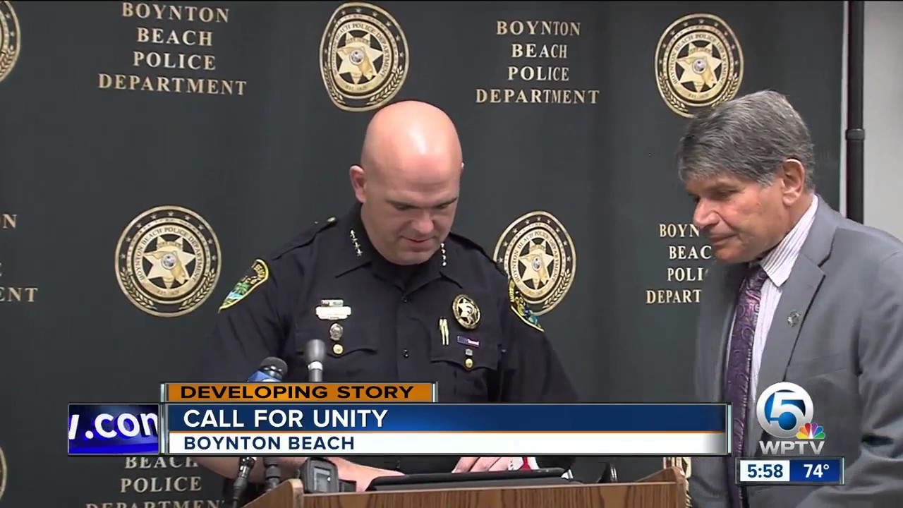 Boynton Beach Police Chief Jeffrey Katz discusses recent gun violence ...
