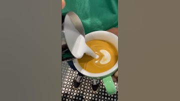 POV- Tulip Latte Art ☕🌷 #coffee #cafe #shorts #youtubeshorts #coffeelovers