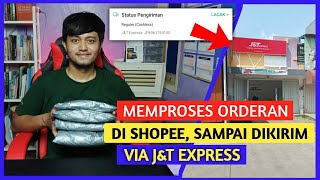 Tutorial memproses orderan pertama di toko shopee dikirim via J&T Express screenshot 2