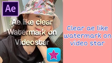 Ae like watermark with shadow on video star