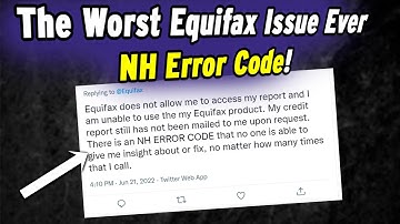 Equifax Error Code NH - The Worst Issue You Might Have, But It