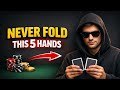 These 5 Poker Hands Are Your Profit Makers