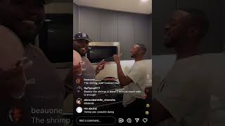 Santana and Mitch cooks at home In this IG live 4\/3\/24