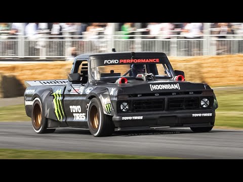 Ken Block's Hoonitruck at Festival of Speed: 1977 Ford F-150 w/ 900HP EcoBoost V6 Engine!