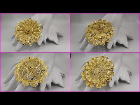 Gold Plated Finger Rings With Price || 24k Gold Plated Kuwiat Jewellery Designs