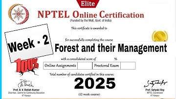 Forest and their Management week -2 Assignment Answers ll NPTEL 2025