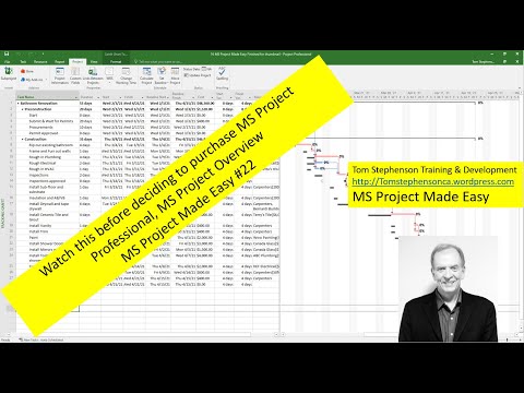 Watch this before purchasing MS Project Professional, learn what this PM software can do for you.