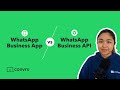 WhatsApp Business API vs WhatsApp Business App - Key Differences | Convrs