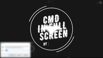 Make CMD Fullscreen with Code | Batch File Fullscreen Command | TheBATeam