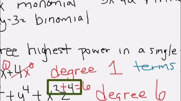 7-5 Algebra Polynomials Part 1