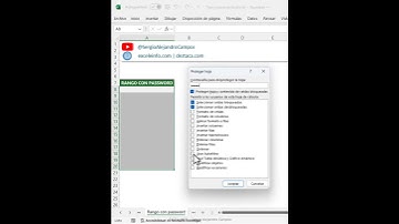 Aplicarle contraseña a un rango de celdas en Excel #shorts