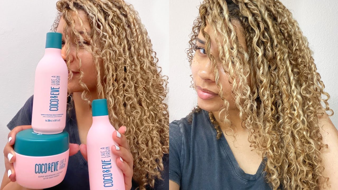Trying COCO & EVE For My Curly Hair Wash Day! + Like A Virgin Hair Mask