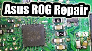 Asus J751 ROG Gaming Laptop Repair - Finding Short Circuit without Voltage Injection