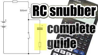 RC snubber circuit design and calculations for inductive loads