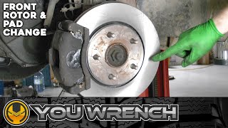 How to Change FRONT Brake Rotors (Discs) and Pads (Complete DIY Guide) - DODGE GRAND CARAVAN