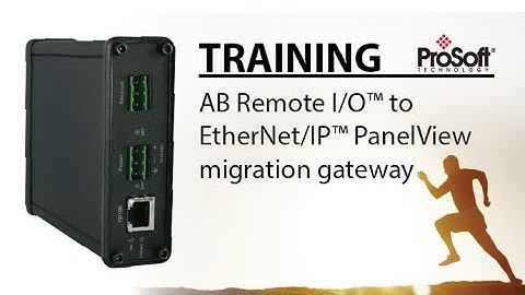 Set Up: for AB Remote I/O™ to EtherNet/IP™ PanelView migration gateway for PLC5s