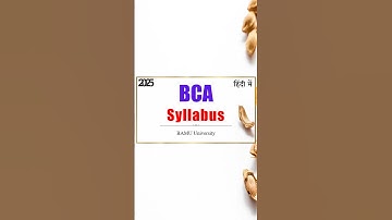 bca syllabus for bamu university
