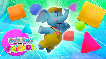Shapes Song with Bubbles and Friends 🟠🟦🔺 | Learn Circles, Triangles & Squares! #BubblesAndFriends