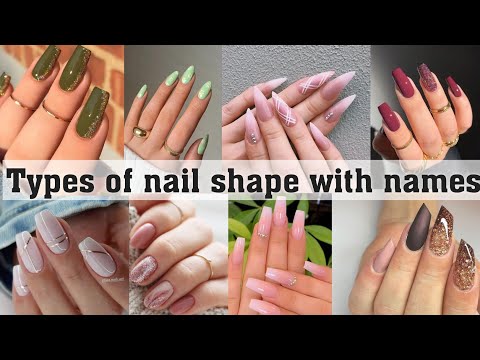 Nail Shapes Chart - Types of nail shape with names|THE TRENDY GIRL
